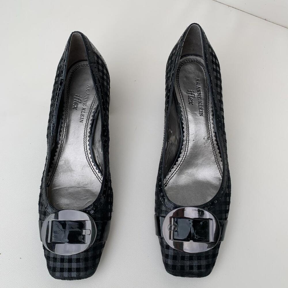 Anne Klein Flex Shoes Plaid Sz 7.5 Womens